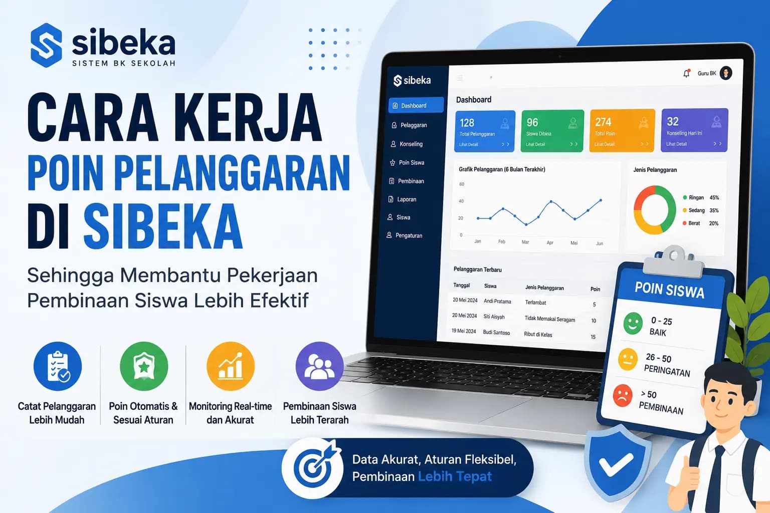 Cara Kerja Poin Pelanggaran di Sibeka